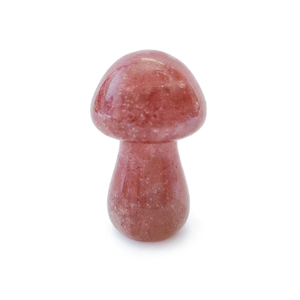 PandaHall Natural Strawberry Quartz Healing Mushroom Figurines, Reiki Energy Stone Display Decorations, 35mm Strawberry Quartz Mushroom
PandaHall Natural Strawberry Quartz Healing Mushroom Figurines, Reiki Energy Stone Display Decorations, 35mm Strawberry Quartz Mushroom