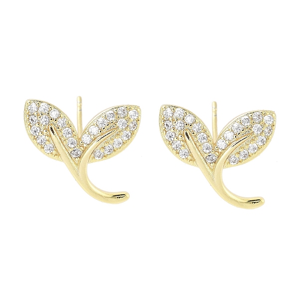 PandaHall Brass Micro Pave Clear Cubic Zirconia Stud Earrings for Women, Real 18K Gold Plated, Leaf, 13x15mm Cubic Zirconia Leaf Clear
PandaHall Brass Micro Pave Clear Cubic Zirconia Stud Earrings for Women, Real 18K Gold Plated, Leaf, 13x15mm Cubic Zirconia Leaf Clear