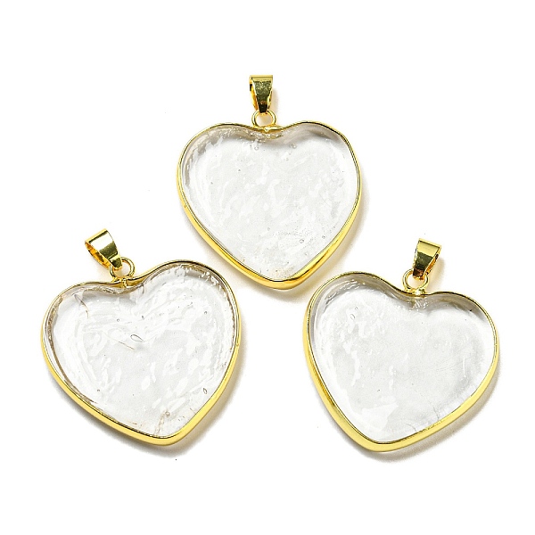 PandaHall Handmade Lampwork Pendants, with Brass Findings, Long-Lasting Plated, Lead Free & Cadmium Free, Heart Charms, Clear...
PandaHall Handmade Lampwork Pendants, with Brass Findings, Long-Lasting Plated, Lead Free & Cadmium Free, Heart Charms, Clear...