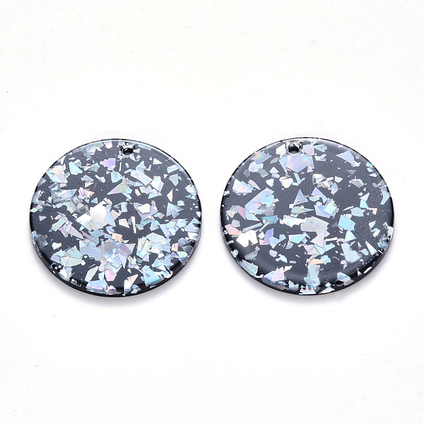 PandaHall Cellulose Acetate(Resin) Pendants, with Pailette/Sequins, Flat Round, Colorful, 28x2.5mm, Hole: 1.5mm Cellulose Acetate Flat Round
PandaHall Cellulose Acetate(Resin) Pendants, with Pailette/Sequins, Flat Round, Colorful, 28x2.5mm, Hole: 1.5mm Cellulose Acetate Flat Round