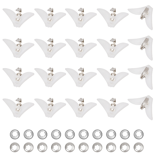 PandaHall CHGCRAFT Iron Tie Clips, with Plastic Fixed Collar, White, 30x54x19mm, 2 bags/set Iron Others White
PandaHall CHGCRAFT Iron Tie Clips, with Plastic Fixed Collar, White, 30x54x19mm, 2 bags/set Iron Others White