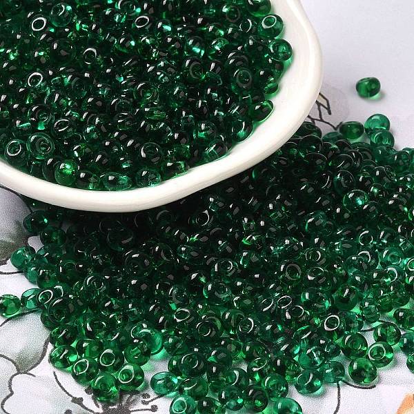 PandaHall Transparent Colours Glass Seed Beads, Fringe Teardrop Beads, Dark Green, 6/0, 4~4.5x3~3.5x4~4.5mm, Hole: 1~1.2mm, about...
PandaHall Transparent Colours Glass Seed Beads, Fringe Teardrop Beads, Dark Green, 6/0, 4~4.5x3~3.5x4~4.5mm, Hole: 1~1.2mm, about...