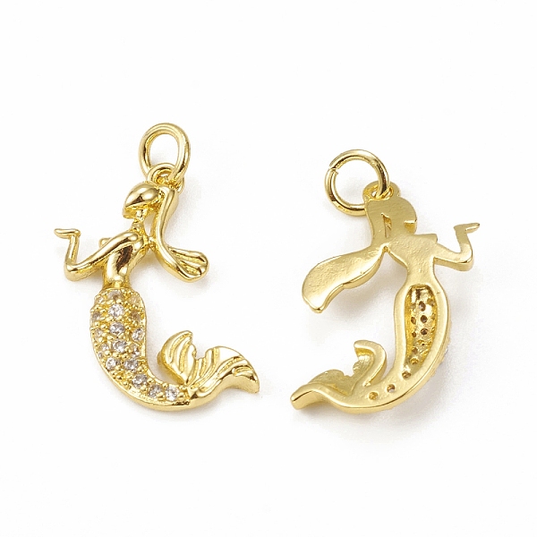 PandaHall Brass Micro Pave Cubic Zirconia Pendants, with Jump Ring, Mermaid Charm, Golden, 20x17x3mm, Hole: 3mm Brass+Cubic Zirconia Fish..., Clear
PandaHall Brass Micro Pave Cubic Zirconia Pendants, with Jump Ring, Mermaid Charm, Golden, 20x17x3mm, Hole: 3mm Brass+Cubic Zirconia Fish..., Clear