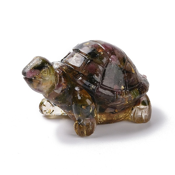 PandaHall Resin Home Display Decorations, with Natural Tourmaline Chips and Gold Foil Inside, Tortoise, 50x30x27mm Tourmaline Tortoise
PandaHall Resin Home Display Decorations, with Natural Tourmaline Chips and Gold Foil Inside, Tortoise, 50x30x27mm Tourmaline Tortoise