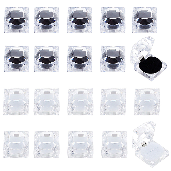 PandaHall CHGCRAFT 24Pcs 2 Colors Transparent Plastic Ring Boxes, with Sponge, Jewelry Box, Square, Mixed Color, 4.55x4.55x4.2cm..., Multicolor
PandaHall CHGCRAFT 24Pcs 2 Colors Transparent Plastic Ring Boxes, with Sponge, Jewelry Box, Square, Mixed Color, 4.55x4.55x4.2cm..., Multicolor