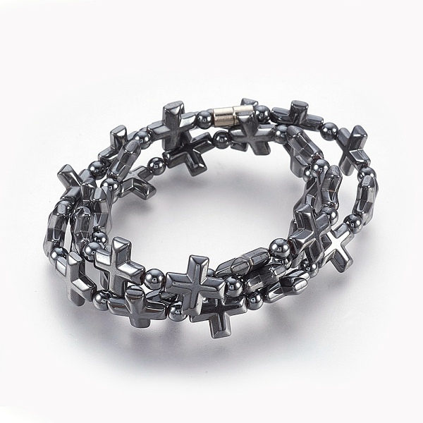 PandaHall Non-magnetic Synthetic Hematite Bead Necklaces, with Magnetic Clasp, Cross, 21.65 inch(55cm) Non-magnetic Hematite
PandaHall Non-magnetic Synthetic Hematite Bead Necklaces, with Magnetic Clasp, Cross, 21.65 inch(55cm) Non-magnetic Hematite