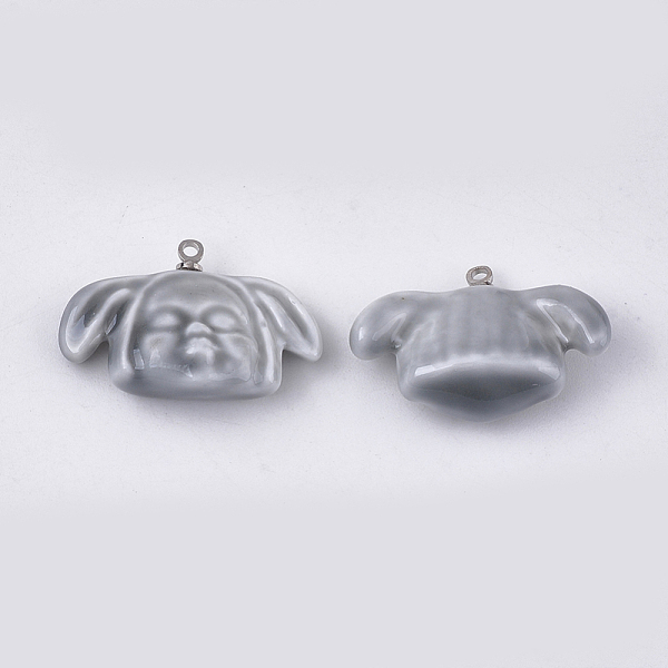PandaHall Handmade Porcelain Pendants, Bright Glazed Porcelain, with Brass Findings, Human Face, Platinum, Light Grey, 18x27x9~9.5mm, Hole...
PandaHall Handmade Porcelain Pendants, Bright Glazed Porcelain, with Brass Findings, Human Face, Platinum, Light Grey, 18x27x9~9.5mm, Hole...
