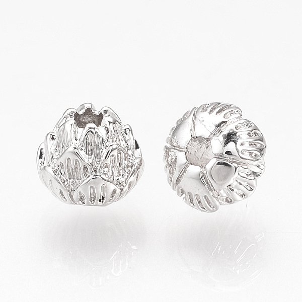 PandaHall Brass Spacer Beads, Nickel Free, Real Platinum Plated, Flower, 6x5mm, Hole: 1.5mm Brass Flower
PandaHall Brass Spacer Beads, Nickel Free, Real Platinum Plated, Flower, 6x5mm, Hole: 1.5mm Brass Flower