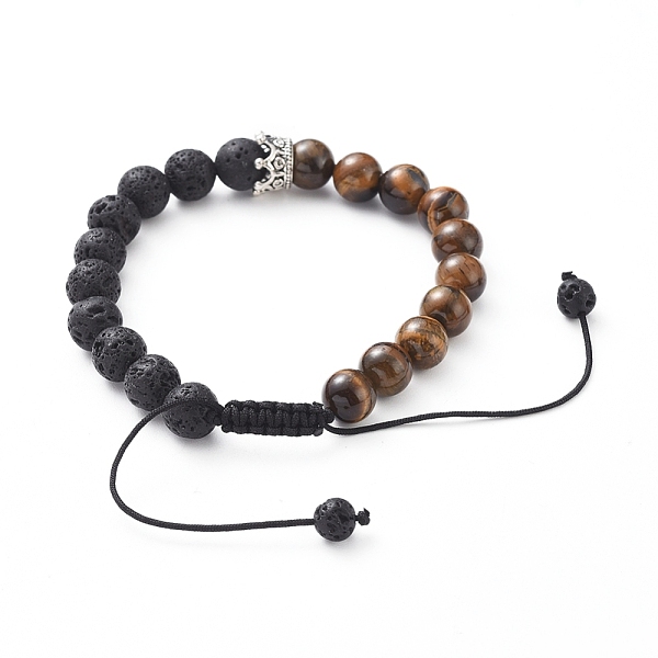 PandaHall Unisex Adjustable Nylon Thread Braided Bead Bracelets, with Natural Lava Rock & Tiger Eye Round Beads, Tibetan Style Alloy Beads...
PandaHall Unisex Adjustable Nylon Thread Braided Bead Bracelets, with Natural Lava Rock & Tiger Eye Round Beads, Tibetan Style Alloy Beads...