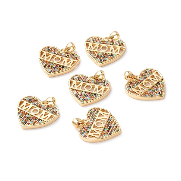 PandaHall Brass Micro Pave Colorful Cubic Zirconia Pendants, Long-Lasting Plated, Lead Free & Cadmium Free & Nickel Free, HYeart with Word...
PandaHall Brass Micro Pave Colorful Cubic Zirconia Pendants, Long-Lasting Plated, Lead Free & Cadmium Free & Nickel Free, HYeart with Word...