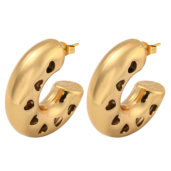 PandaHall Vacuum Plating 202 Stainless Steel Hoop Earring, with 304 Stainless Steel Pins, Golden, 32x9mm 202 Stainless Steel
PandaHall Vacuum Plating 202 Stainless Steel Hoop Earring, with 304 Stainless Steel Pins, Golden, 32x9mm 202 Stainless Steel