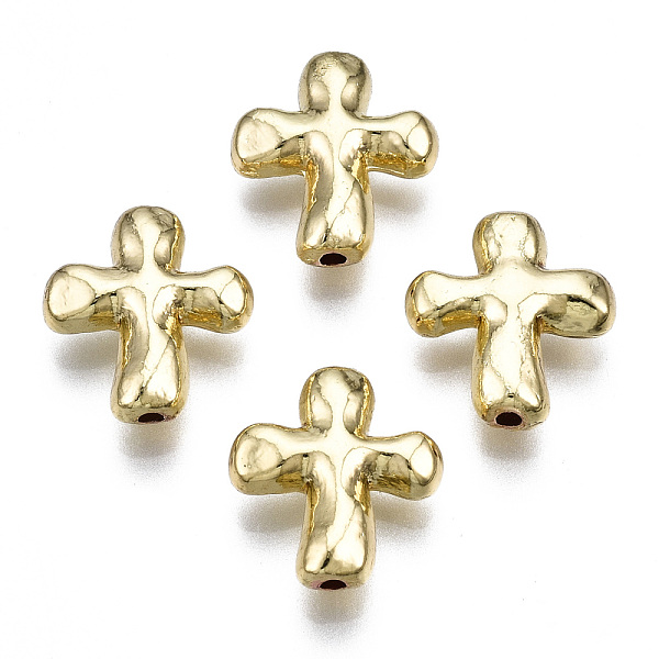 PandaHall Rack Plating Alloy Beads, Cadmium Free & Lead Free, Cross, Light Gold, 13.5x12x4mm, Hole: 1.2mm Alloy Cross
PandaHall Rack Plating Alloy Beads, Cadmium Free & Lead Free, Cross, Light Gold, 13.5x12x4mm, Hole: 1.2mm Alloy Cross