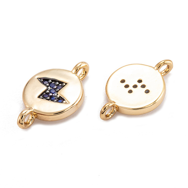 PandaHall Brass Micro Pave Cubic Zirconia Beads Links Connectors, Long-Lasting Plated, Flat Round with Lightning, Medium Blue, Real 18K Gold..., Clear
PandaHall Brass Micro Pave Cubic Zirconia Beads Links Connectors, Long-Lasting Plated, Flat Round with Lightning, Medium Blue, Real 18K Gold..., Clear