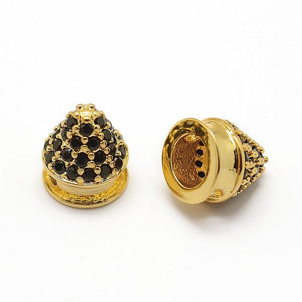 PandaHall Brass Micro Pave Grade AAA Cubic Zirconia Beads, Cadmium Free & Nickel Free & Lead Free, Cone, Real 18K Gold Plated, 7x7.5mm, Hole...
PandaHall Brass Micro Pave Grade AAA Cubic Zirconia Beads, Cadmium Free & Nickel Free & Lead Free, Cone, Real 18K Gold Plated, 7x7.5mm, Hole...