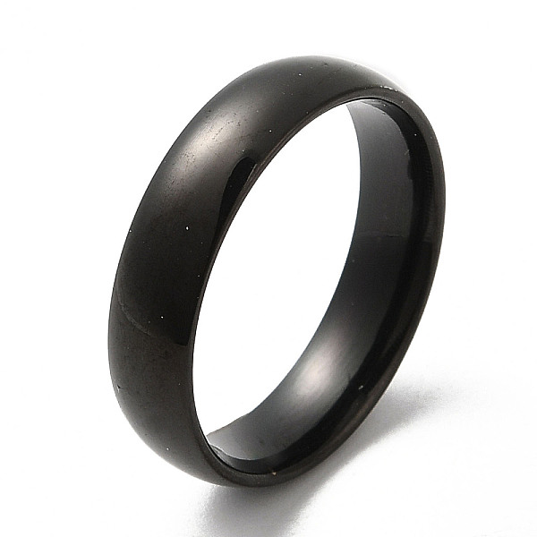 PandaHall Ion Plating(IP) 304 Stainless Steel Flat Plain Band Rings, Black, Size 8, Inner Diameter: 18mm, 5mm 304 Stainless Steel
PandaHall Ion Plating(IP) 304 Stainless Steel Flat Plain Band Rings, Black, Size 8, Inner Diameter: 18mm, 5mm 304 Stainless Steel