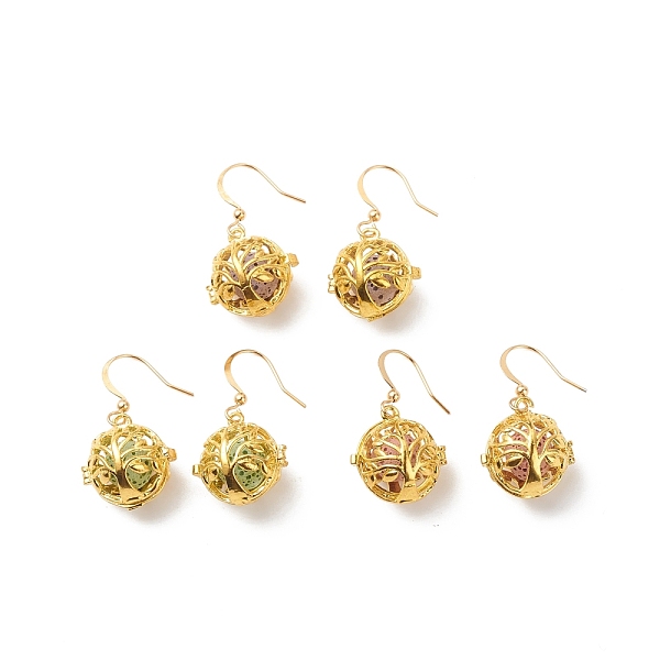 PandaHall Natural Lava Rock Essential Oil Diffuser Dangle Earrings, Golden Plated Brass Round with Tree Cage Drop Earrings for Women, Mixed..., Multicolor
PandaHall Natural Lava Rock Essential Oil Diffuser Dangle Earrings, Golden Plated Brass Round with Tree Cage Drop Earrings for Women, Mixed..., Multicolor