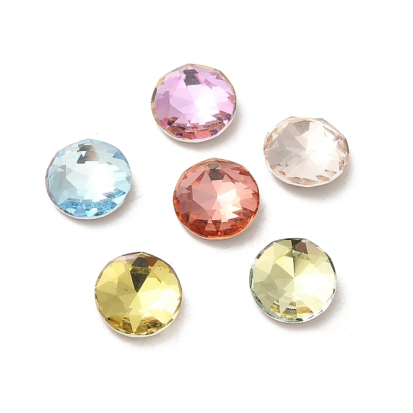 PandaHall Glass Rhinestone Cabochons, Point Back & Back Plated, Faceted, Flat Round, Mixed Color, 6x2.7mm Glass Rhinestone Flat Round..., Multicolor
PandaHall Glass Rhinestone Cabochons, Point Back & Back Plated, Faceted, Flat Round, Mixed Color, 6x2.7mm Glass Rhinestone Flat Round..., Multicolor