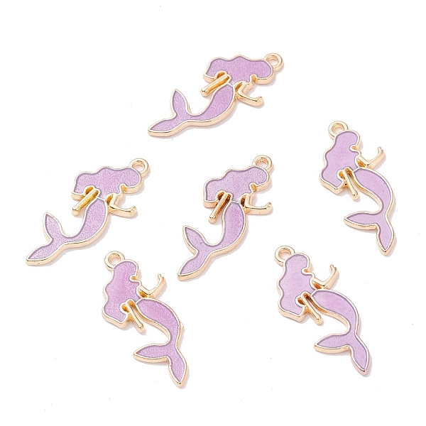 PandaHall Alloy Enamel Pendants, Mermaid, Light Gold, Plum, 29x12.5x2mm, Hole: 1.4mm Alloy+Enamel Fish Purple
PandaHall Alloy Enamel Pendants, Mermaid, Light Gold, Plum, 29x12.5x2mm, Hole: 1.4mm Alloy+Enamel Fish Purple