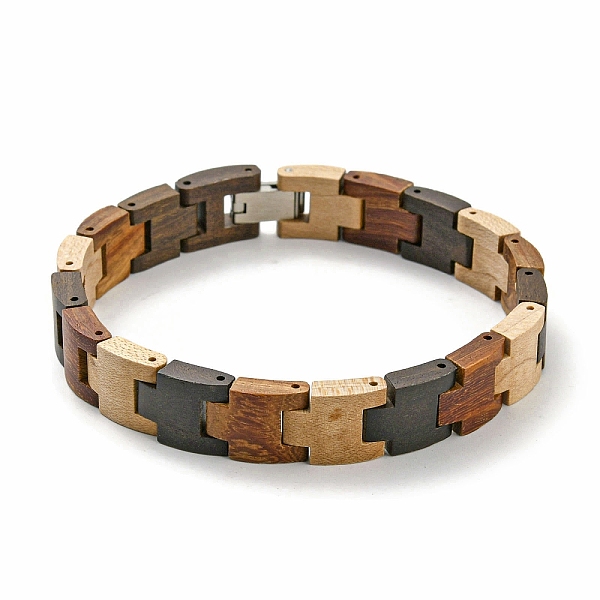 PandaHall Wooden Watch Band Bracelets for Women Men, with 304 Stainless Steel Clasp, Colorful, 9-1/8 inch(23cm) Wood Rectangle Multicolor
PandaHall Wooden Watch Band Bracelets for Women Men, with 304 Stainless Steel Clasp, Colorful, 9-1/8 inch(23cm) Wood Rectangle Multicolor