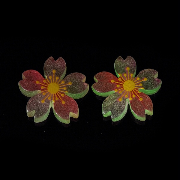 PandaHall Luminous Resin Cabochons, 5-Petal Flower/Sakura, Hot Pink, 26x5mm Resin Flower
PandaHall Luminous Resin Cabochons, 5-Petal Flower/Sakura, Hot Pink, 26x5mm Resin Flower