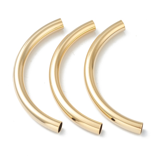 PandaHall Brass Tube Beads, Long-Lasting Plated, Curved Beads, Tube, Real 24K Gold Plated, 67x6mm, Hole: 5mm Brass Tube
PandaHall Brass Tube Beads, Long-Lasting Plated, Curved Beads, Tube, Real 24K Gold Plated, 67x6mm, Hole: 5mm Brass Tube