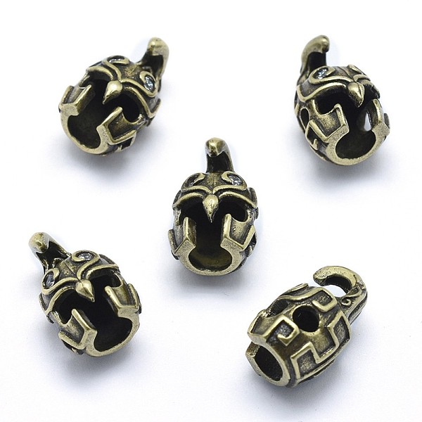 PandaHall Brass Beads, with Cubic Zirconia, Cadmium Free & Nickel Free & Lead Free, Gladiator Helmet, Antique Golden, 16x10x9.5mm, Hole: 3mm..., Clear
PandaHall Brass Beads, with Cubic Zirconia, Cadmium Free & Nickel Free & Lead Free, Gladiator Helmet, Antique Golden, 16x10x9.5mm, Hole: 3mm..., Clear