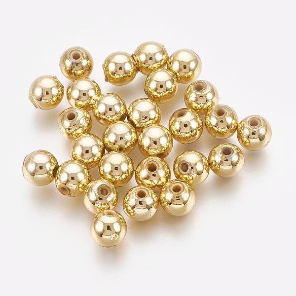 PandaHall ABS Plastic Beads, Eco-Friendly Electroplated Beads, Round, Golden Plated, 5.5~6mm, Hole: 1.8mm, about 4500pcs/500g ABS Plastic...
PandaHall ABS Plastic Beads, Eco-Friendly Electroplated Beads, Round, Golden Plated, 5.5~6mm, Hole: 1.8mm, about 4500pcs/500g ABS Plastic...