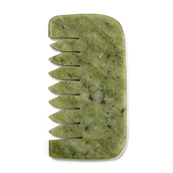 PandaHall Natural Xiuyan Jade Massage Combs, Massaging Tools for Hair Care Body Relief, Green, 46.5x87.5x5mm Jade Rectangle Green
PandaHall Natural Xiuyan Jade Massage Combs, Massaging Tools for Hair Care Body Relief, Green, 46.5x87.5x5mm Jade Rectangle Green