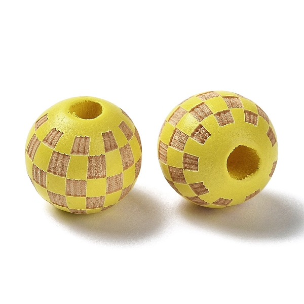 PandaHall Wood Laser Engraved Tartan Beads, Round, Dyed, for DIY Craft, Yellow, 15.5~16x14.5mm, Hole: 4.5mm Schima Wood Round Yellow
PandaHall Wood Laser Engraved Tartan Beads, Round, Dyed, for DIY Craft, Yellow, 15.5~16x14.5mm, Hole: 4.5mm Schima Wood Round Yellow
