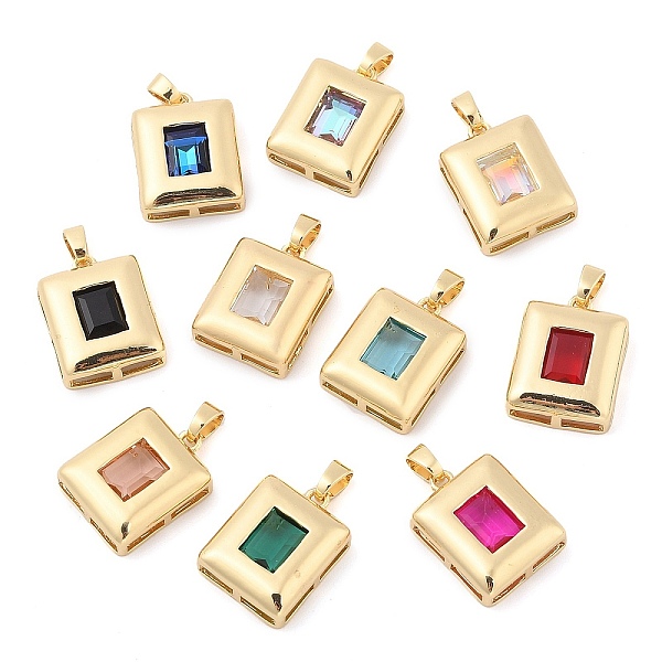PandaHall Rack Plating Brass Pendants, Rectangle Shaped Glass Charms, Long-Lasting Plated, Cadmium Free & Lead Free, Real 18K Gold Plated..., Multicolor
PandaHall Rack Plating Brass Pendants, Rectangle Shaped Glass Charms, Long-Lasting Plated, Cadmium Free & Lead Free, Real 18K Gold Plated..., Multicolor