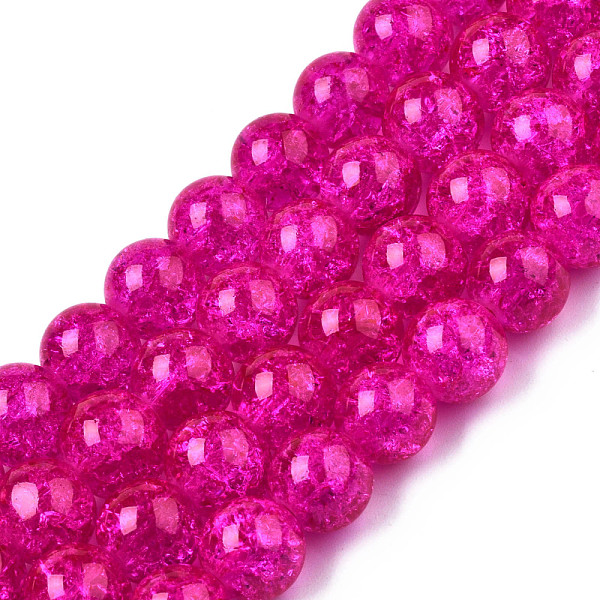 PandaHall 1Strand Fuchsia Transparent Crackle Glass Round Beads Strands, 10mm, Hole: 1.3~1.6mm, about 80pcs/strand, 31.4 inch Glass Round..., Pink
PandaHall 1Strand Fuchsia Transparent Crackle Glass Round Beads Strands, 10mm, Hole: 1.3~1.6mm, about 80pcs/strand, 31.4 inch Glass Round..., Pink
