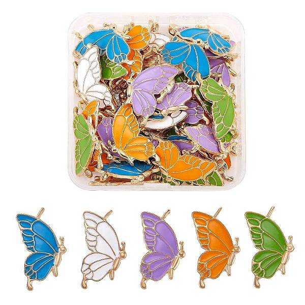 PandaHall 50 Pieces Enamel Butterfly Charms Pendant Alloy Enamel Insect Charm Mixed Colorful for Jewelry Necklace Earring Bracelet Making...
PandaHall 50 Pieces Enamel Butterfly Charms Pendant Alloy Enamel Insect Charm Mixed Colorful for Jewelry Necklace Earring Bracelet Making...