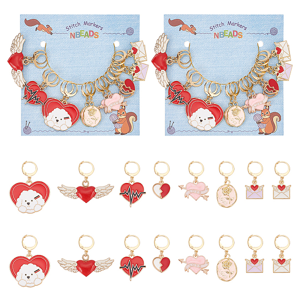 PandaHall 32 Pcs Valentine's Day Stitch Markers, Enamel Crochet Stitch Marker Charms Removable Leverback Hoop Locking Stitch Marker for..., Multicolor
PandaHall 32 Pcs Valentine's Day Stitch Markers, Enamel Crochet Stitch Marker Charms Removable Leverback Hoop Locking Stitch Marker for..., Multicolor