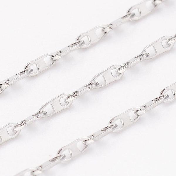 PandaHall 304 Stainless Steel Mariner Link Chains, Unwelded, with Spool, Stainless Steel Color, 1.5mm, Links: 4x1.5x0.3mm, about 32.8 Feet...
PandaHall 304 Stainless Steel Mariner Link Chains, Unwelded, with Spool, Stainless Steel Color, 1.5mm, Links: 4x1.5x0.3mm, about 32.8 Feet...