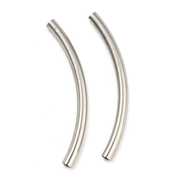PandaHall 304 Stainless Steel Tube Beads, Curved Tube, Stainless Steel Color, 35x2.5mm, Hole: 1.8mm 304 Stainless Steel Tube
PandaHall 304 Stainless Steel Tube Beads, Curved Tube, Stainless Steel Color, 35x2.5mm, Hole: 1.8mm 304 Stainless Steel Tube