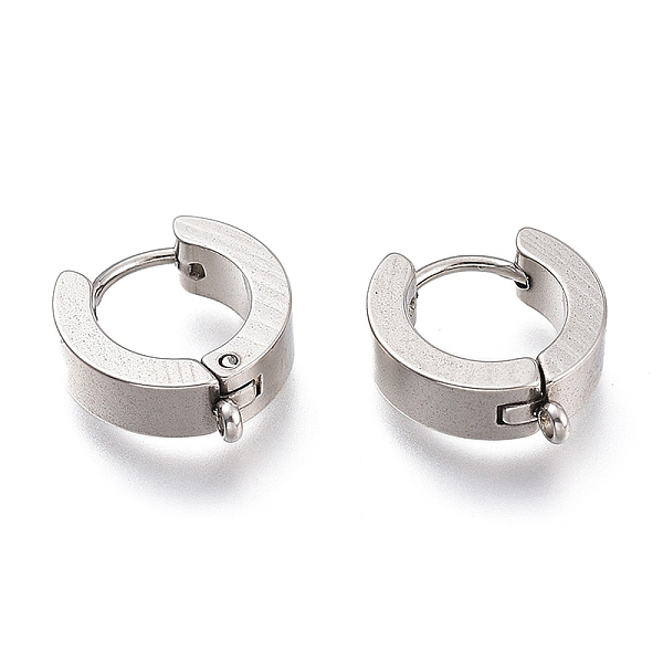 PandaHall 201 Stainless Steel Huggie Hoop Earrings Findings, with Vertical Loop, with 316 Surgical Stainless Steel Earring Pins, Ring...
PandaHall 201 Stainless Steel Huggie Hoop Earrings Findings, with Vertical Loop, with 316 Surgical Stainless Steel Earring Pins, Ring...