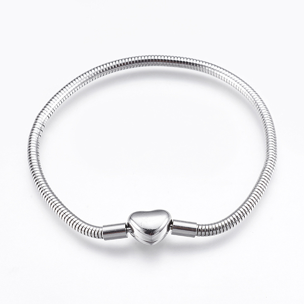 PandaHall 304 Stainless Steel European Style Round Snake Chains Bracelet Making, with Clasps, Stainless Steel Color, 7-7/8 inch(20cm), 3mm...
PandaHall 304 Stainless Steel European Style Round Snake Chains Bracelet Making, with Clasps, Stainless Steel Color, 7-7/8 inch(20cm), 3mm...