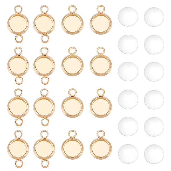 PandaHall UNICRAFTALE 40 Sets 2 Colors Flat Round Link Connector Making Kits 304 Stainless Steel Cabochon Connector Settings with..., Clear
PandaHall UNICRAFTALE 40 Sets 2 Colors Flat Round Link Connector Making Kits 304 Stainless Steel Cabochon Connector Settings with..., Clear