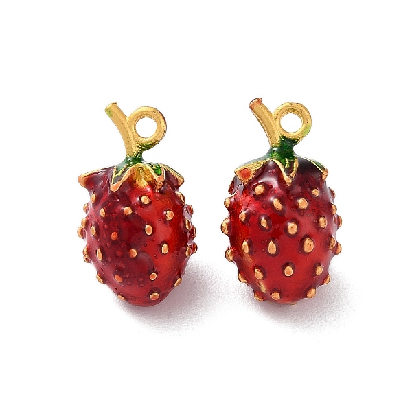 PandaHall Alloy Enamel Pendants, Cadmium Free & Nickel Free & Lead Free, Matte Gold Color, Strawberry, 17.5x10x10mm, Hole: 1.5mm...
PandaHall Alloy Enamel Pendants, Cadmium Free & Nickel Free & Lead Free, Matte Gold Color, Strawberry, 17.5x10x10mm, Hole: 1.5mm...