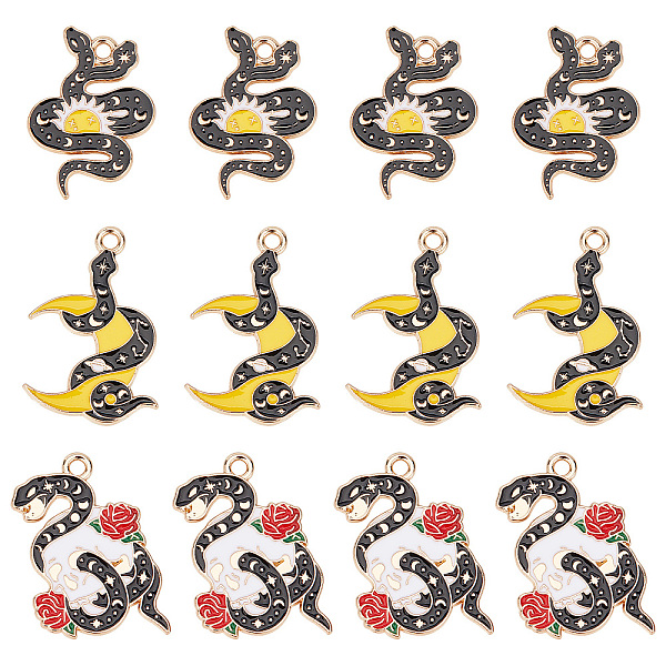 PandaHall SUNNYCLUE 1 Box 24Pcs Snake Charms Gothic Charms Tarot Style Enamel Sun Moon Red Rose Charm Boa Snakes Halloween Skull Skeleton..., Multicolor
PandaHall SUNNYCLUE 1 Box 24Pcs Snake Charms Gothic Charms Tarot Style Enamel Sun Moon Red Rose Charm Boa Snakes Halloween Skull Skeleton..., Multicolor