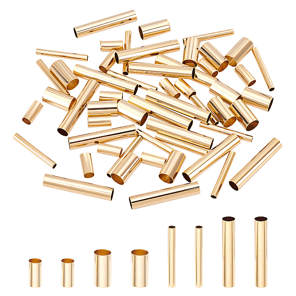 PandaHall 60Pcs 4 Styles Brass Tube Beads, Long-Lasting Plated, Tube, Real 24K Gold Plated, 15pcs/style Brass Tube
PandaHall 60Pcs 4 Styles Brass Tube Beads, Long-Lasting Plated, Tube, Real 24K Gold Plated, 15pcs/style Brass Tube