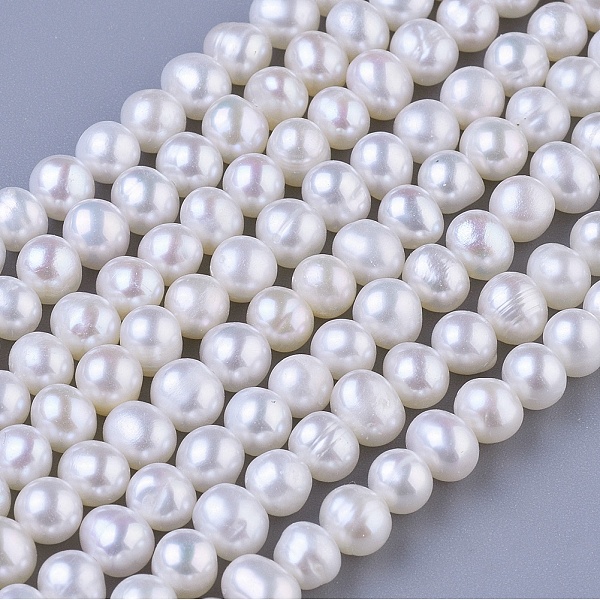 PandaHall Potato Natural Cultured Freshwater Pearl Beads Strands, Creamy White, 4~5mm, Hole: 0.5mm, about 75~107pcs/strand, 13.3 inch~15...
PandaHall Potato Natural Cultured Freshwater Pearl Beads Strands, Creamy White, 4~5mm, Hole: 0.5mm, about 75~107pcs/strand, 13.3 inch~15...