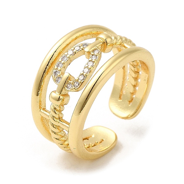 PandaHall Rack Plating Real 18K Gold Plated Brass Hollow Teardrop Open Cuff Rings, with Cubic Zirconia, Long-Lasting Plated, Lead Free &..., Clear
PandaHall Rack Plating Real 18K Gold Plated Brass Hollow Teardrop Open Cuff Rings, with Cubic Zirconia, Long-Lasting Plated, Lead Free &..., Clear