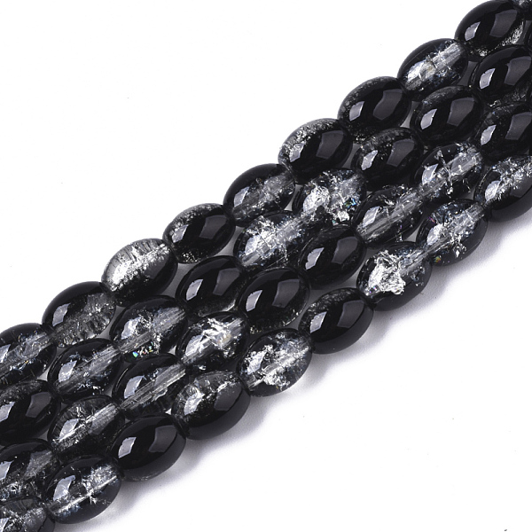 PandaHall Transparent Crackle Glass Beads Strands, Oval, Black, 8x5.5~6mm, Hole: 1mm, about 100pcs/strand, 31.4 inch Glass Oval Black
PandaHall Transparent Crackle Glass Beads Strands, Oval, Black, 8x5.5~6mm, Hole: 1mm, about 100pcs/strand, 31.4 inch Glass Oval Black