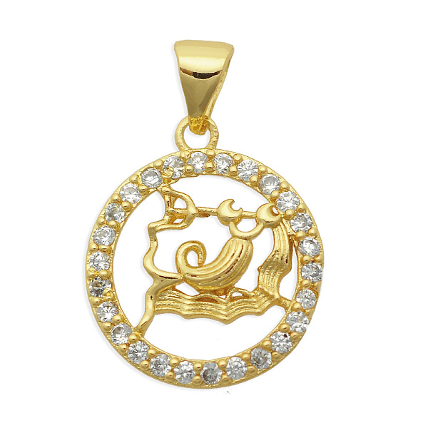 PandaHall Brass Micro Pave Clear Cubic Zirconia Pendants, Cadmium Free & Nickel Free & Lead Free, Light Gold, Flat Round with 12...
PandaHall Brass Micro Pave Clear Cubic Zirconia Pendants, Cadmium Free & Nickel Free & Lead Free, Light Gold, Flat Round with 12...