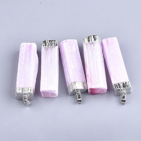PandaHall Electroplate Natural Selenite Big Pendants, with Iron Findings, Dyed, Rectangle, Platinum, Pearl Pink, 53~55x14~19x9~16mm, Hole...
PandaHall Electroplate Natural Selenite Big Pendants, with Iron Findings, Dyed, Rectangle, Platinum, Pearl Pink, 53~55x14~19x9~16mm, Hole...