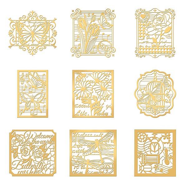 PandaHall OLYCRAFT 9pcs 1.6x1.6 Inch Postcard Stamp Theme Stickers Butterfly Flower Stamp Stickers Self Adhesive Gold Metal Stickers...
PandaHall OLYCRAFT 9pcs 1.6x1.6 Inch Postcard Stamp Theme Stickers Butterfly Flower Stamp Stickers Self Adhesive Gold Metal Stickers...