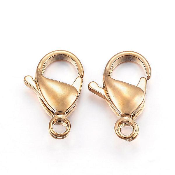 PandaHall 304 Stainless Steel Lobster Claw Clasps, Parrot Trigger Clasps, Real 24K Gold Plated, 13x8x4mm, Hole: 1.5mm 304 Stainless Steel...
PandaHall 304 Stainless Steel Lobster Claw Clasps, Parrot Trigger Clasps, Real 24K Gold Plated, 13x8x4mm, Hole: 1.5mm 304 Stainless Steel...
