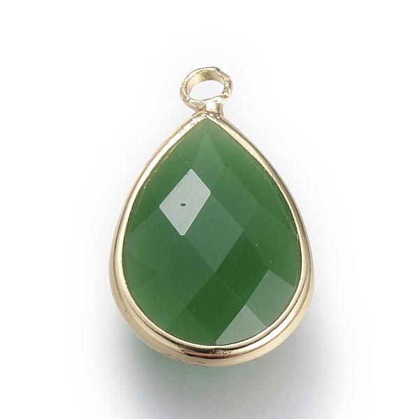 PandaHall Glass Pendants, with Brass Findings, Faceted, Drop, Light Gold, Medium Sea Green, 18x10.5x4.5mm, Hole: 1.8~2.3mm Brass+Glass...
PandaHall Glass Pendants, with Brass Findings, Faceted, Drop, Light Gold, Medium Sea Green, 18x10.5x4.5mm, Hole: 1.8~2.3mm Brass+Glass...