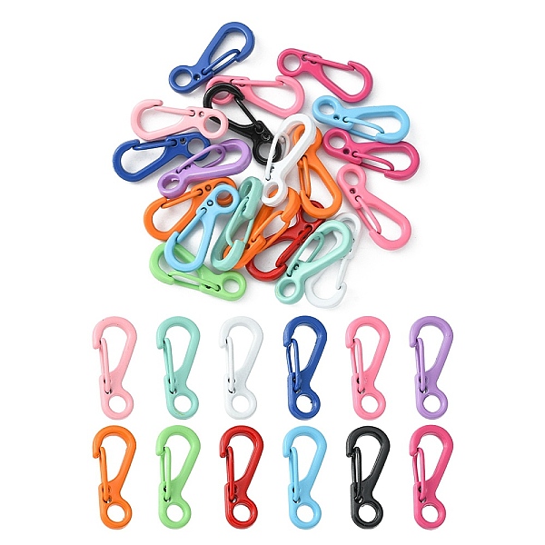 PandaHall 20Pcs Spray Painted Alloy Push Gate Snap Keychain Clasp Findings, Mixed Color, 24.5x10x6mm, Inner Diameter: 11x6mm Alloy Others..., Multicolor
PandaHall 20Pcs Spray Painted Alloy Push Gate Snap Keychain Clasp Findings, Mixed Color, 24.5x10x6mm, Inner Diameter: 11x6mm Alloy Others..., Multicolor